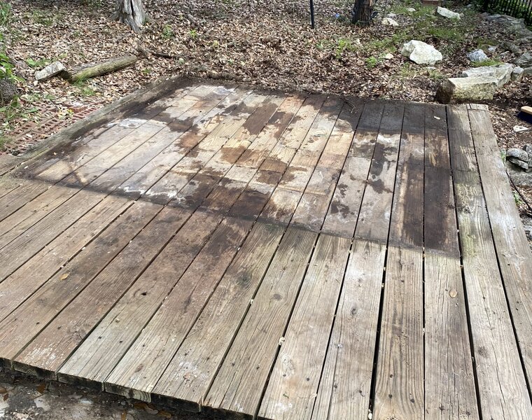 Old deck tear-out and removal job